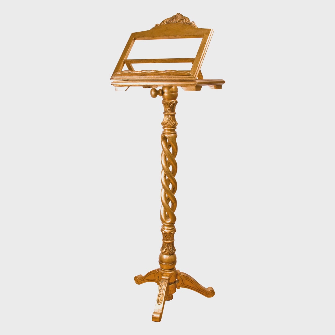  Golden Wooden Music Stand