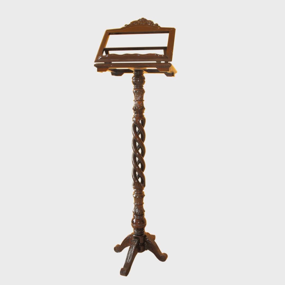 Triple Spiral Solid Wood Music Stand