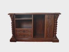 Solid Wood Sculpted Classic Commode