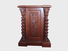 Solid Wood Sculpted Classic Commode