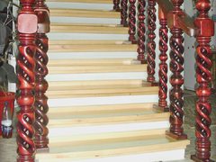 Spiral Newel with Middle Globe SNMG