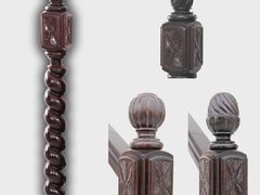 Stalpi grosi de rezistenta Tip Colonial Sculptat CNC