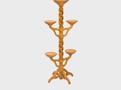 Solid Wood Spiral Flower Stand